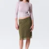 Slim Knitted V-Neck Sweater – Light Pink