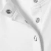 Slim Long-Sleeved Buttoned Cardigan – White