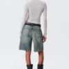 Slim Long-Sleeved Henley Top – Grey Melange