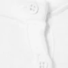 Slim Long-Sleeved Henley Top – White