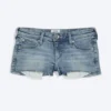 Slim Low Rise Denim Hotpants – Fresh Blue – Light Blue