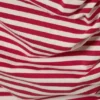 Slim Ruched Off-Shoulder Top – Red/White Stripe