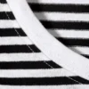 Slim Short-Sleeved Cotton T-Shirt – Black & White Stripe