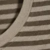 Slim Short-Sleeved Cotton T-Shirt – Dark & Light Mole Stripes