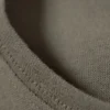 Slim Short-Sleeved Cotton T-Shirt – Dusty Khaki Green