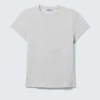 Slim Short-Sleeved Cotton T-Shirt – Grey Melange
