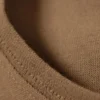 Slim Short-Sleeved Cotton T-Shirt – Washed Dark Beige