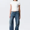 Slim Short-Sleeved Cotton T-Shirt – White