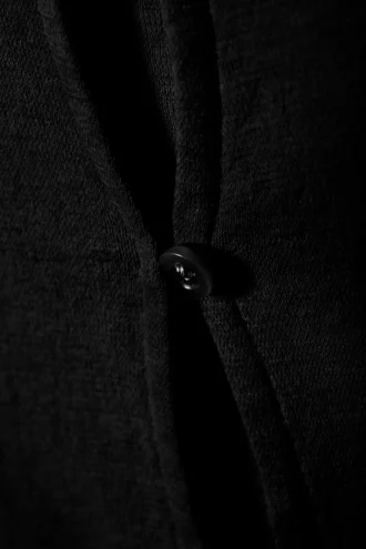Slim Single-Breasted Cardigan – Black