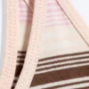 Slim Strap Tank Top – Pink/Brown Stripe