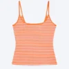 Slim Strap Tank Top – Striped Pink/Orange