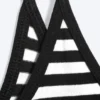 Slim Strap Tank Top – White & Black Stripes