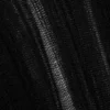 Slim Tear-Knit Long-Sleeved T-Shirt – Black
