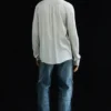 Slim Tie Detail Lyocell Shirt – Light Dusty Mole