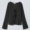 Slim Tie Top – Black