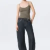 Slim V-Neck Cotton Singlet – Grey