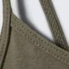 Slim V-Neck Cotton Singlet – Grey