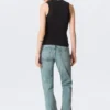 Slim V-Neck Sleeveless Top – Black