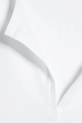 Slim V-Neck Sleeveless Top – White