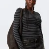 Slouchy Faux Leather Shoulder – Dark Brown