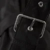 Small Slouched Clasp Shoulder Bag – Black