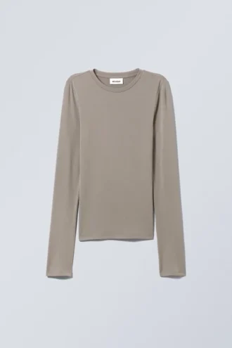 Soft Brushed Long Sleeve Top – Mole