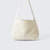 Soft Canvas Shoulder Bag – Light Beige