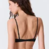Soft Cotton Triangle Bra – Black