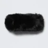 Soft Faux Fur Headband – Black