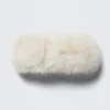Soft Faux Fur Headband – Cream White
