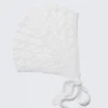 Soft Knitted Bonnet – White