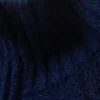 Soft Knitted Fitted Zip Cardigan – Dark Navy Blue Melange