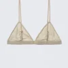 Soft Mesh Triangle Bra – Beige