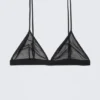 Soft Mesh Triangle Bra – Black