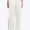 Soft Mid-Rise Balloon Trousers – White