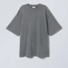 Soft Oversized T-Shirt – Washed Dusty Blue