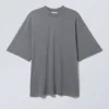 Soft Oversized T-Shirt – Washed Dusty Blue