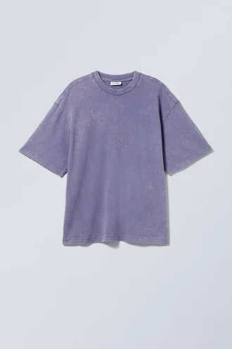 Soft Oversized T-Shirt – Washed Purple