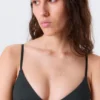 Soft Padded Triangle Bra – Black