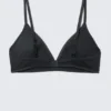 Soft Padded Triangle Bra – Black