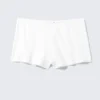 Soft Pointelle Pyjama Shorts – White