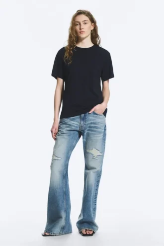 Soft Regular Fit Cotton T-Shirt – Dark Navy Blue