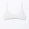 Soft Scoop Neck Bra – White
