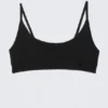 Soft Seamless Scooped Bra – Black