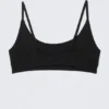 Soft Seamless Scooped Bra – Black