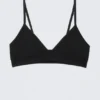 Soft Seamless Triangle Bra – Black