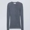 Soft Sheer Long Sleeve Top – Dusty Blue