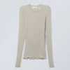Soft Sheer Long Sleeve Top – Light Mole