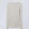 Soft Sheer Long Sleeve Top – Light Mole