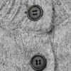 Soft Slim Fit Wool Blend Cardigan – Grey Melange